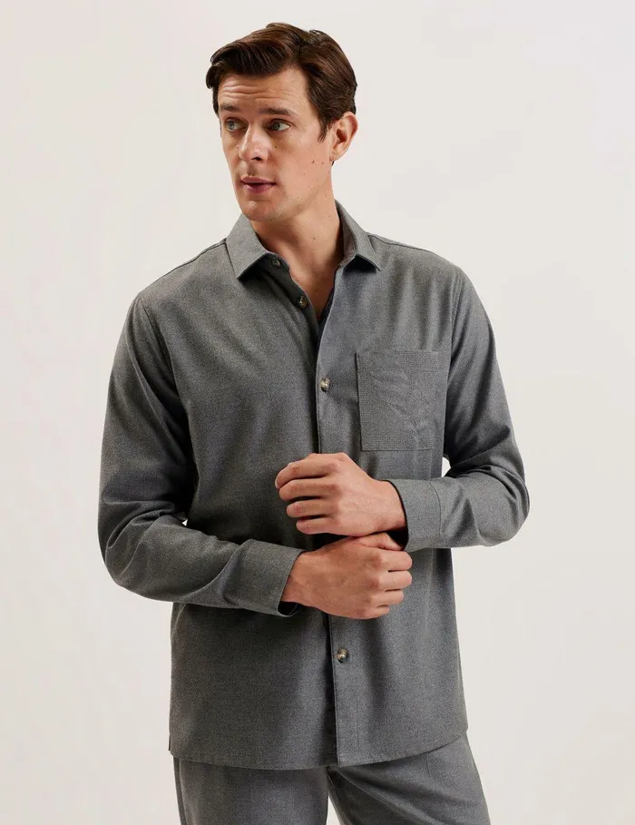 Shirts Men Ted Baker GAIUS LTGREY Lt Grey