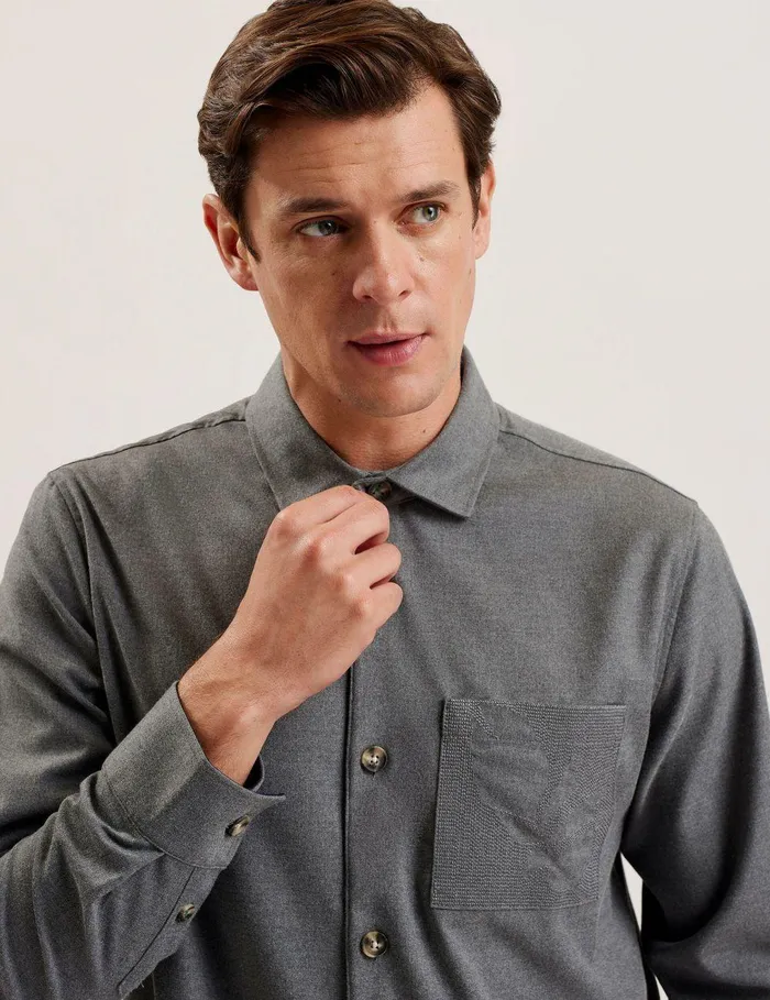 Shirts Men Ted Baker GAIUS LTGREY Lt Grey
