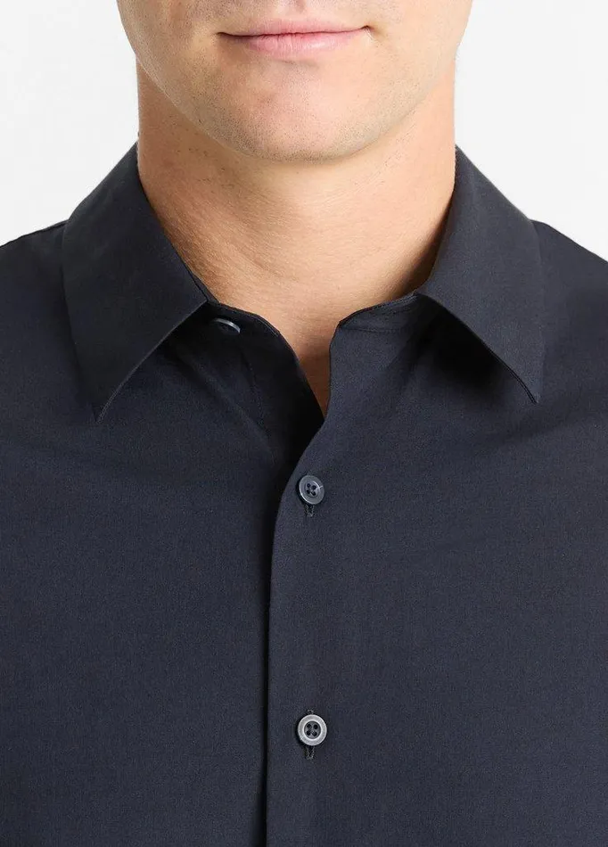 Shirts Men Vince StretchCotton Poplin Shirt Coastal Blue Shirts Men Vince StretchCotton Poplin Shirt Coastal Blue