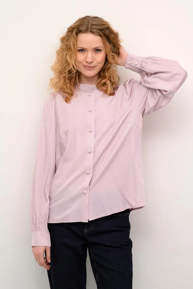 Shirts Women CULTURE CUbelva Shirt Pale Mauve Melange