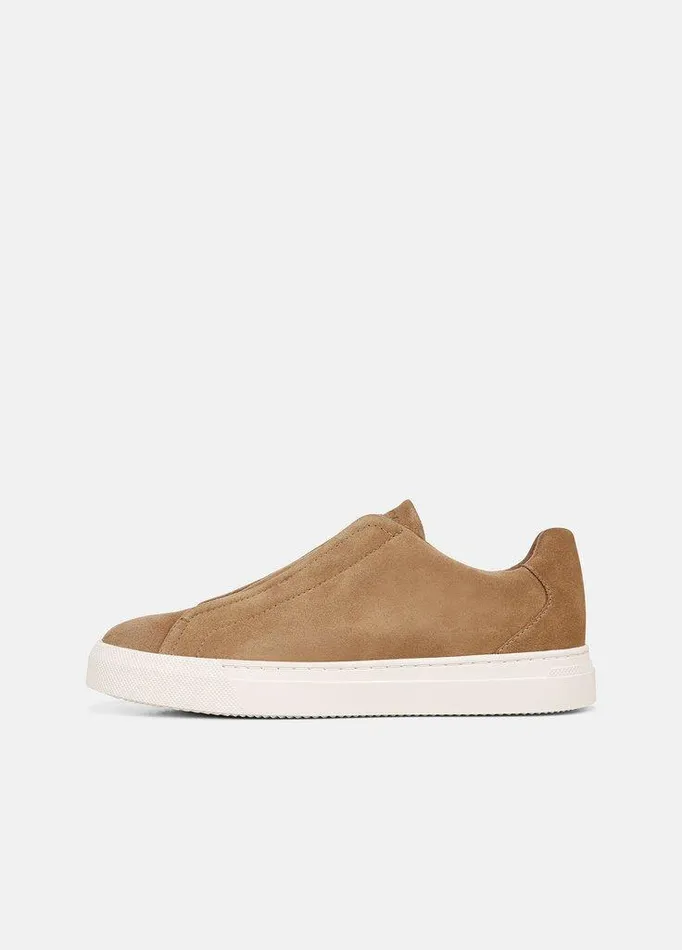 Shoes Men Vince Lakewood Suede Sneaker New Camel