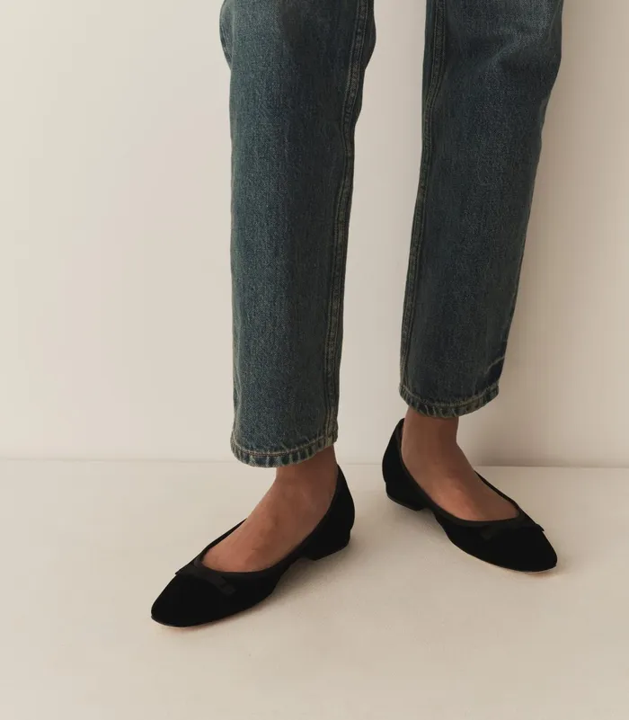 Shoes Women DEN Odette Ballet Flat Black Velvet
