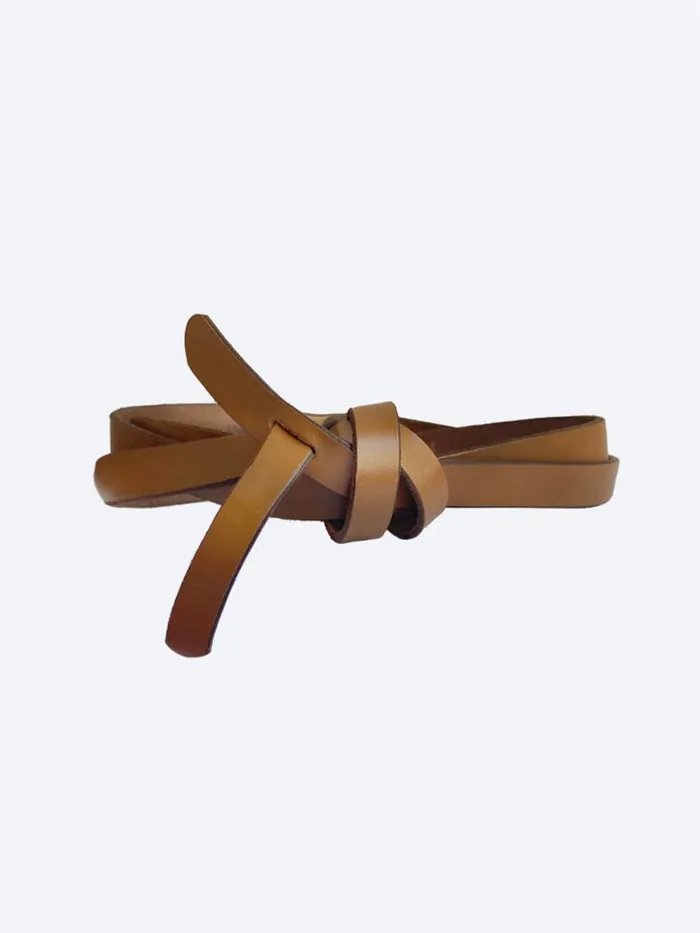 Shop Brochu Walker Belts The Bridle Wrap Belt Saddle Brown