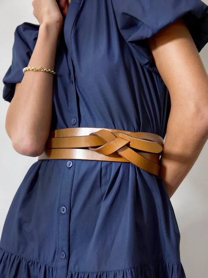 Shop Brochu Walker Belts The Bridle Wrap Belt Saddle Brown