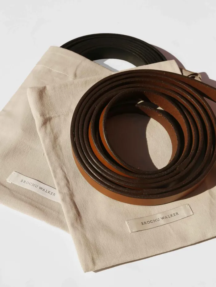 Shop Brochu Walker Belts The Bridle Wrap Belt Saddle Brown