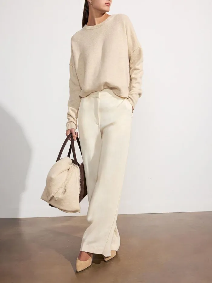 Shop Brochu Walker Bottoms The Areo Pant Egret