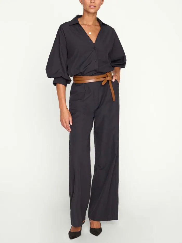 Shop Brochu Walker Bottoms The Joya Pant Black Onyx