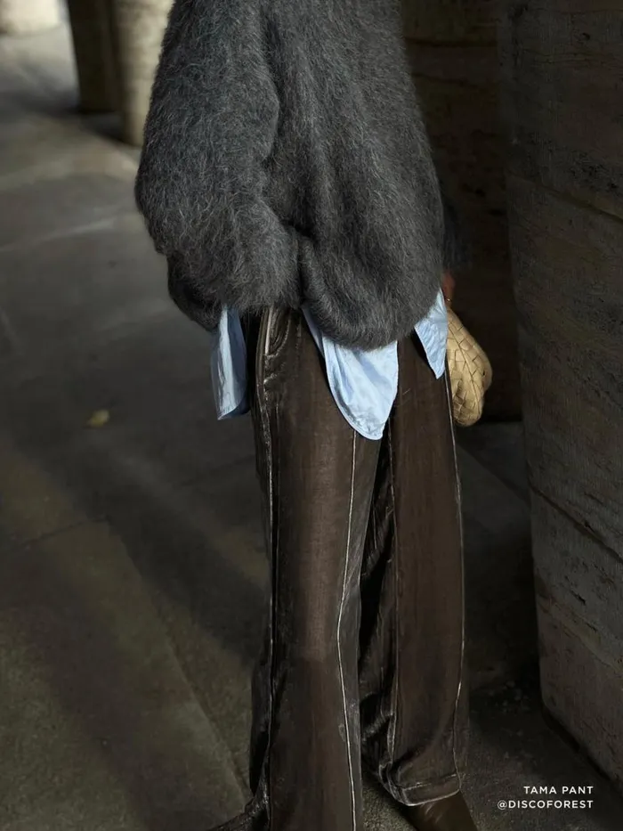Shop Brochu Walker Bottoms The Tama Pant Echo Grey