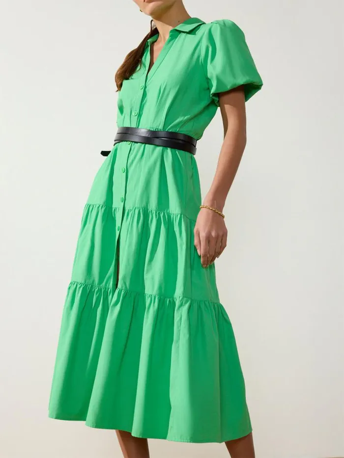 Shop Brochu Walker Dresses The Havana Dress Derby Green