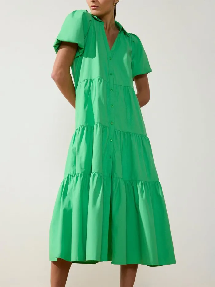 Shop Brochu Walker Dresses The Havana Dress Derby Green