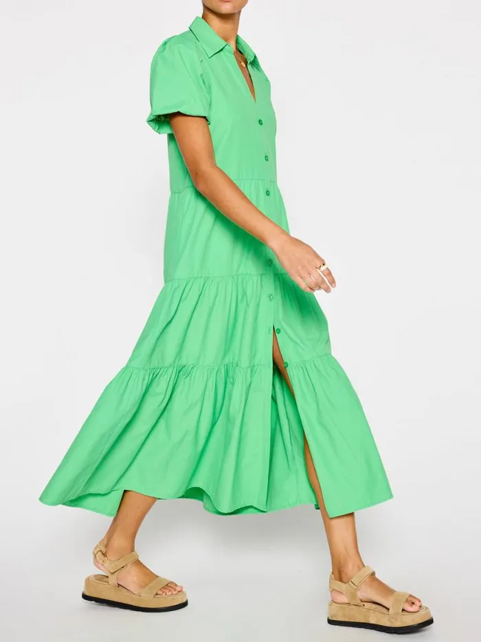 Shop Brochu Walker Dresses The Havana Dress Derby Green