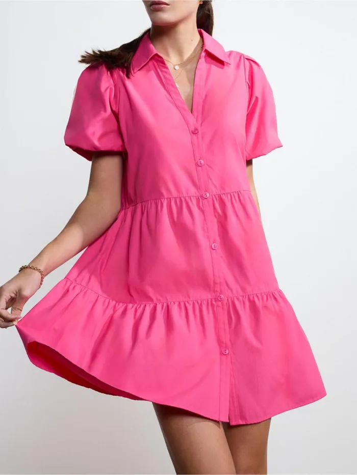 Shop Brochu Walker Dresses The Havana Mini Dress Hot Pink