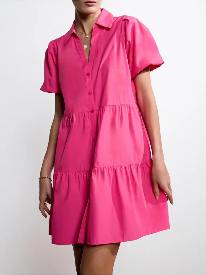 Shop Brochu Walker Dresses The Havana Mini Dress Hot Pink