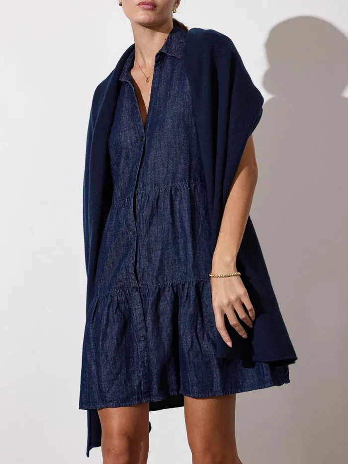 Shop Brochu Walker Dresses The Havana Mini Indigo Dress Indigo