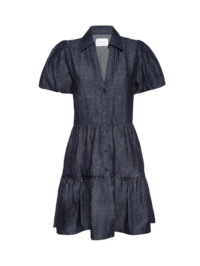 Shop Brochu Walker Dresses The Havana Mini Indigo Dress Indigo