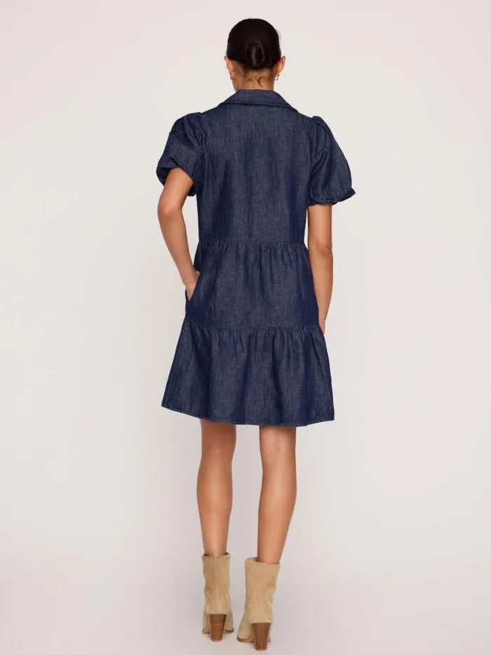 Shop Brochu Walker Dresses The Havana Mini Indigo Dress Indigo