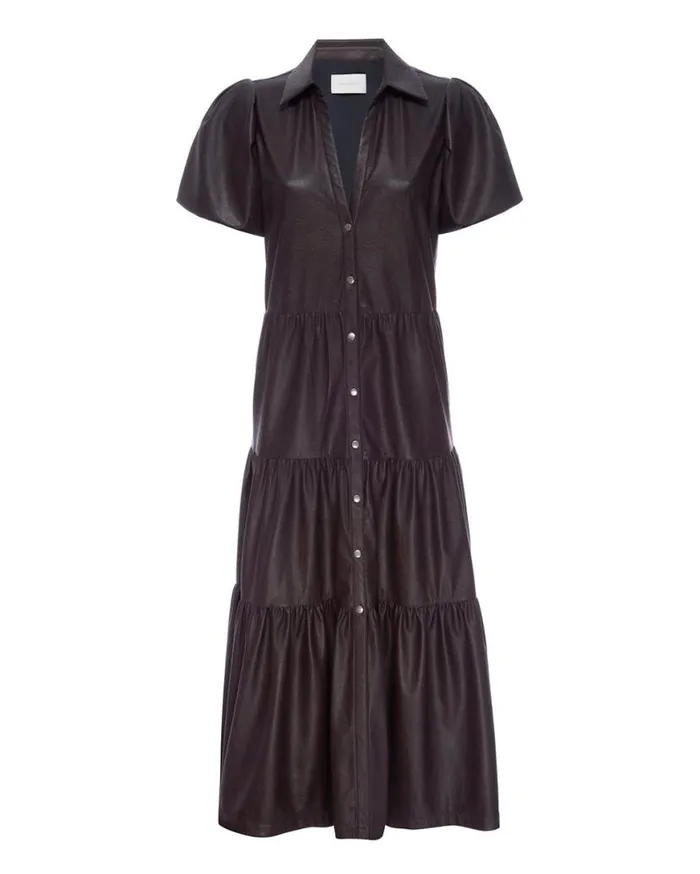 Shop Brochu Walker Dresses The Havana Vegan Leather Dress Timber