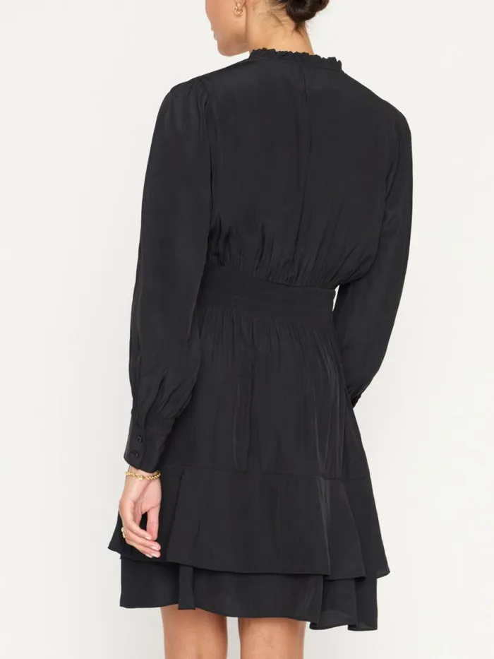 Shop Brochu Walker Dresses The Olivia Smocked Dress Black Onyx