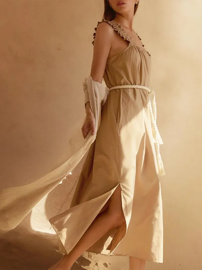 Shop Brochu Walker Dresses The Serena Belted Dress Sahara