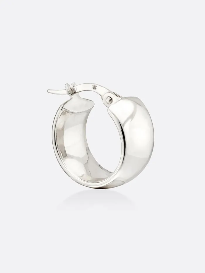 Shop Brochu Walker Fine Jewelry Icons White Gold Mini Hoop Earrings White Gold