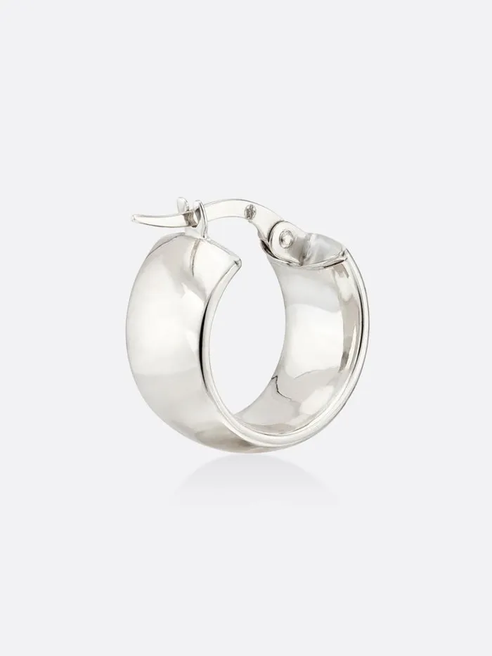 Shop Brochu Walker Fine Jewelry Icons White Gold Mini Hoop Earrings White Gold