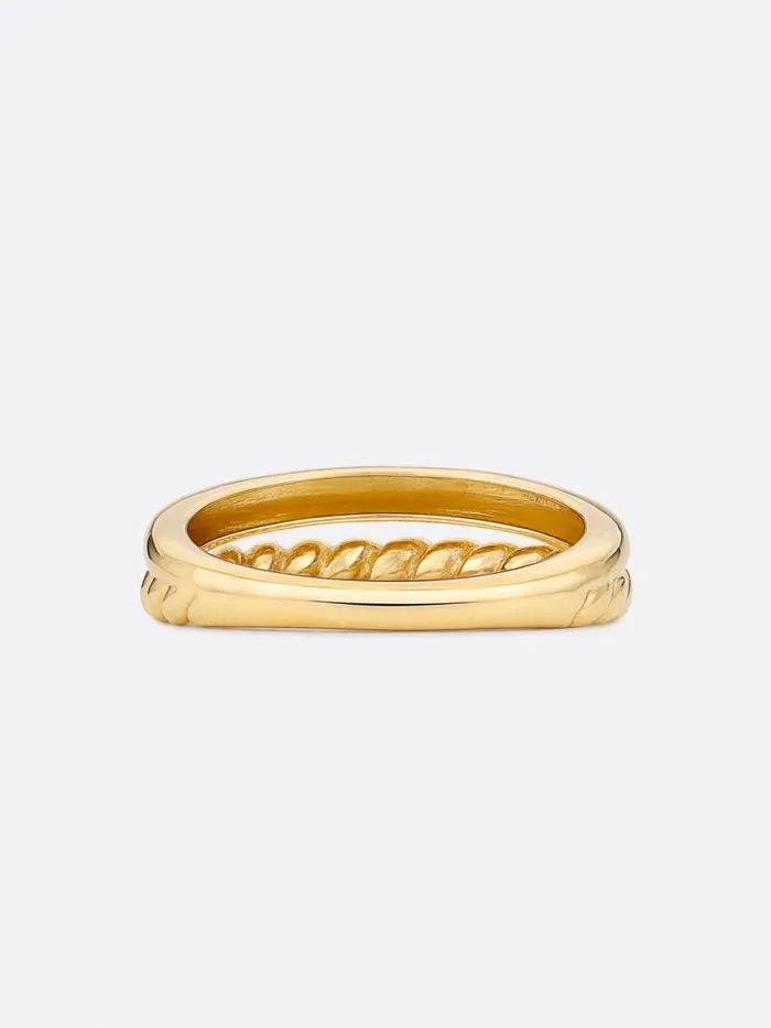 Shop Brochu Walker Fine Jewelry Icons Yellow Gold Duet Ring Yellow Gold