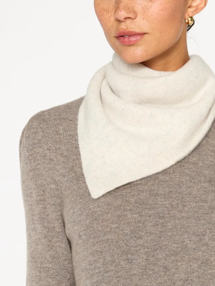 Shop Brochu Walker Scarves and Gloves The Cashmere Neck Square Mist Melange