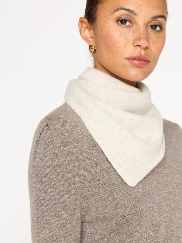 Shop Brochu Walker Scarves and Gloves The Cashmere Neck Square Mist Melange