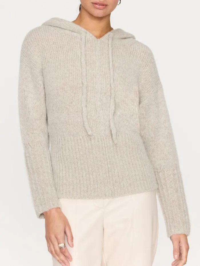 Shop Brochu Walker Sweaters The Camille Luxe Hoodie Dusk Mlange