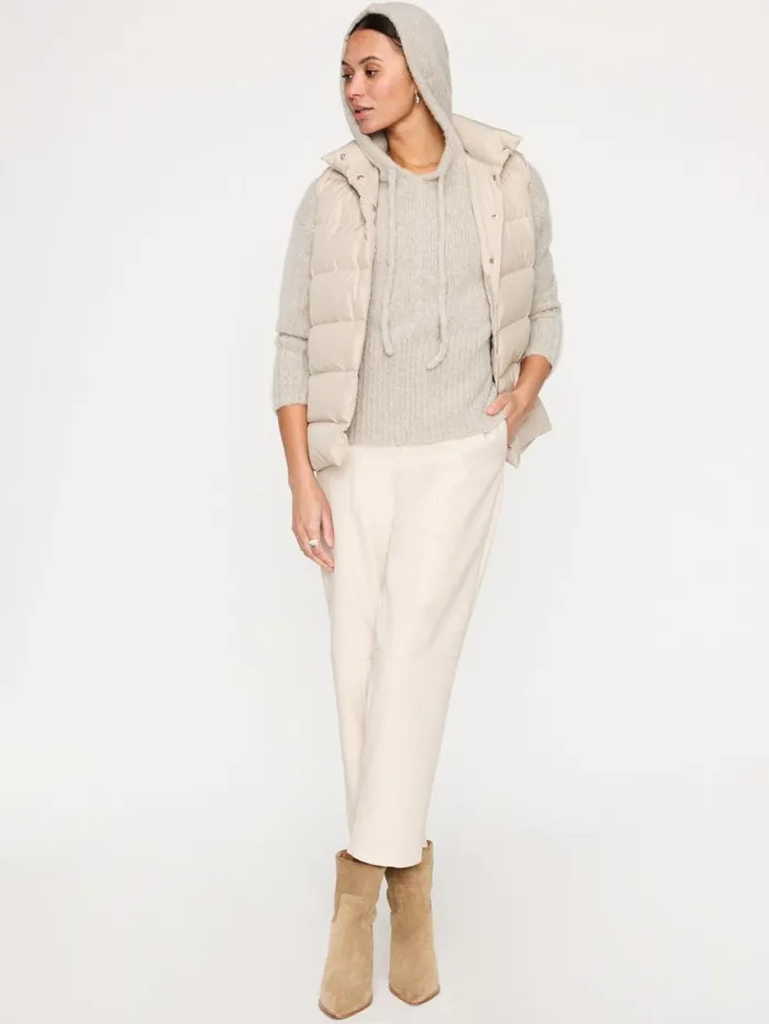 Shop Brochu Walker Sweaters The Camille Luxe Hoodie Dusk Mlange