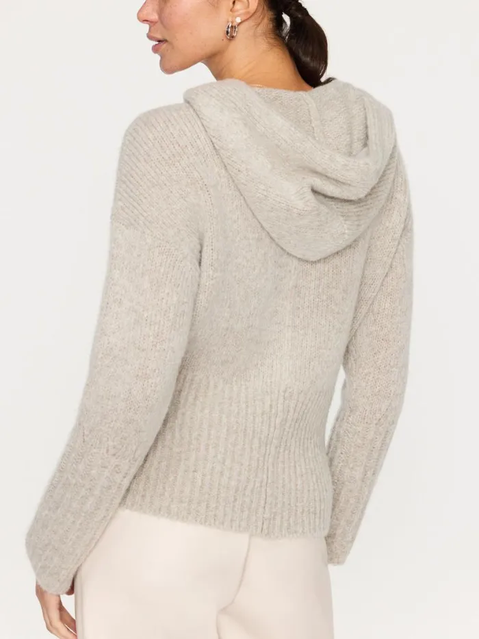 Shop Brochu Walker Sweaters The Camille Luxe Hoodie Dusk Mlange