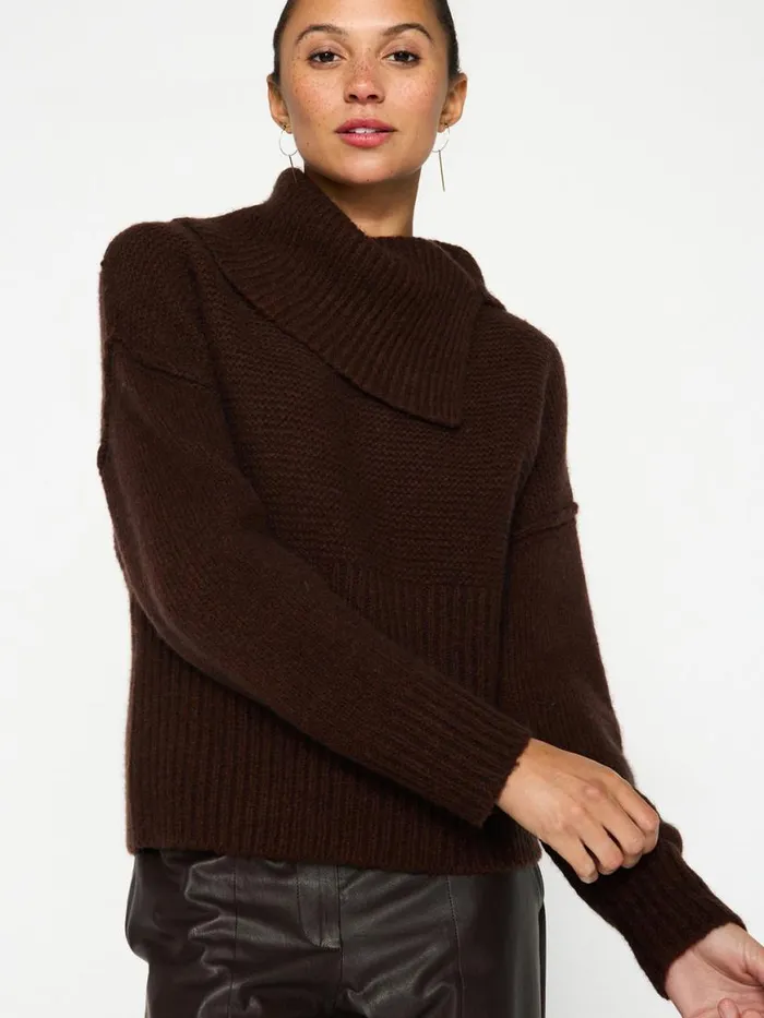 Shop Brochu Walker Sweaters The Elian Pullover Carob