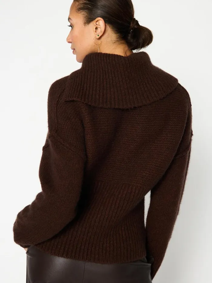 Shop Brochu Walker Sweaters The Elian Pullover Carob