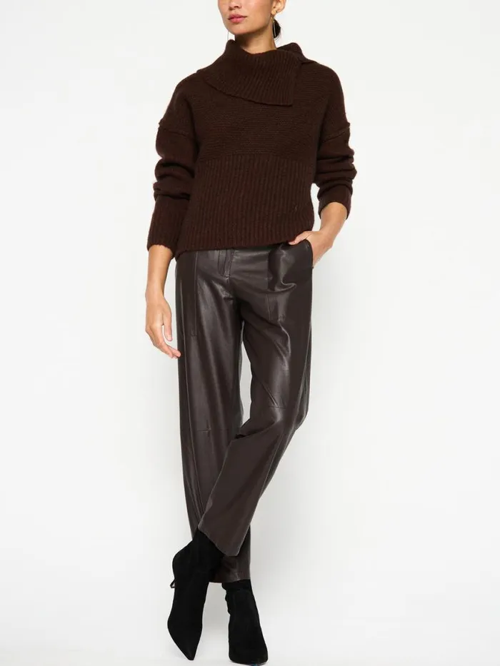 Shop Brochu Walker Sweaters The Elian Pullover Carob