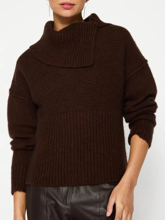 Shop Brochu Walker Sweaters The Elian Pullover Carob