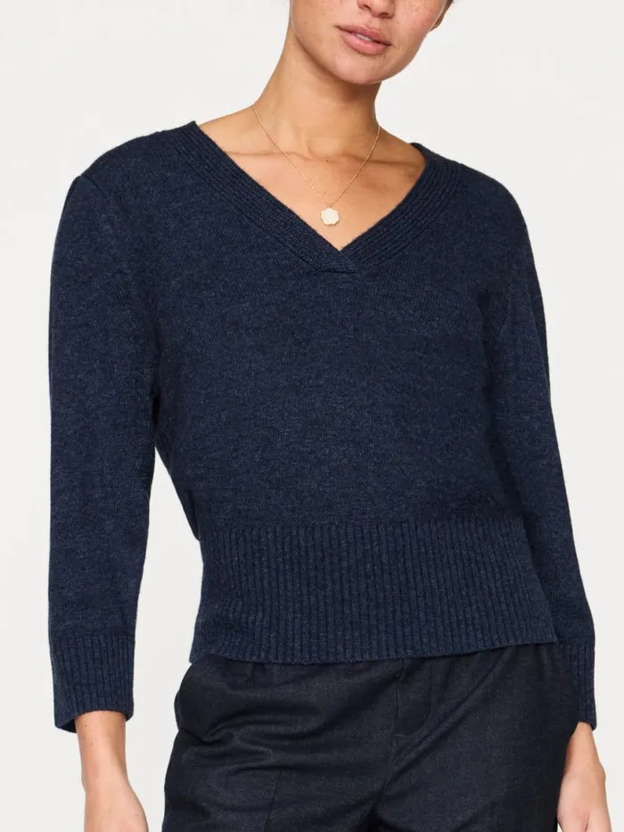 Shop Brochu Walker Sweaters The Ellison Pullover Baltic Mlange