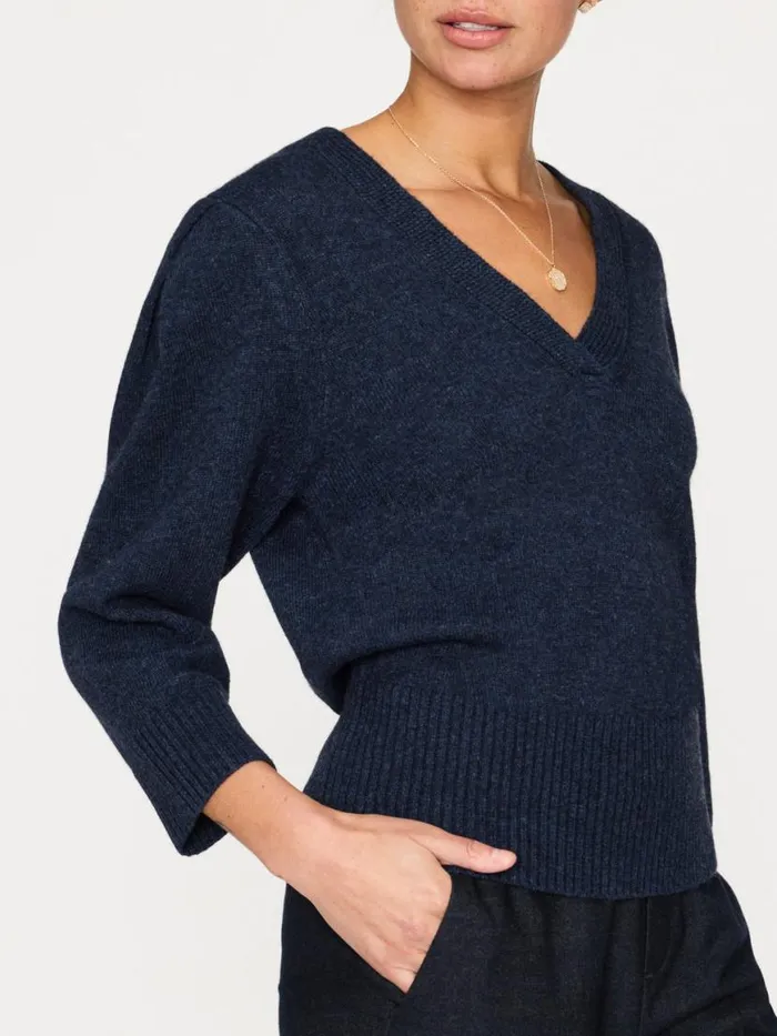 Shop Brochu Walker Sweaters The Ellison Pullover Baltic Mlange