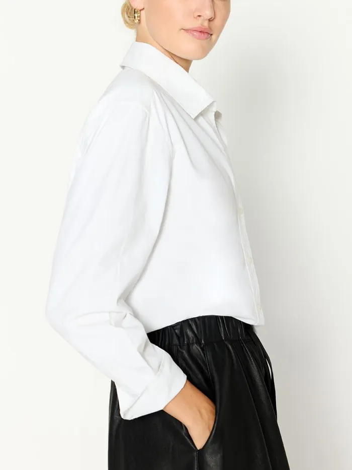 Shop Brochu Walker Tops The Everyday Shirt Salt White