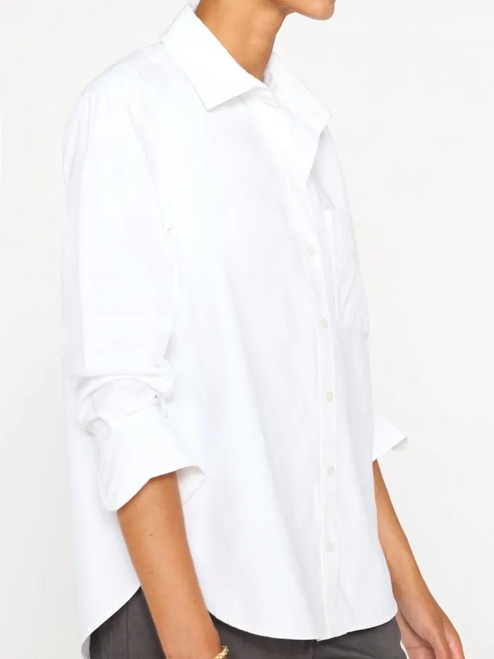 Shop Brochu Walker Tops The Everyday Shirt Salt White