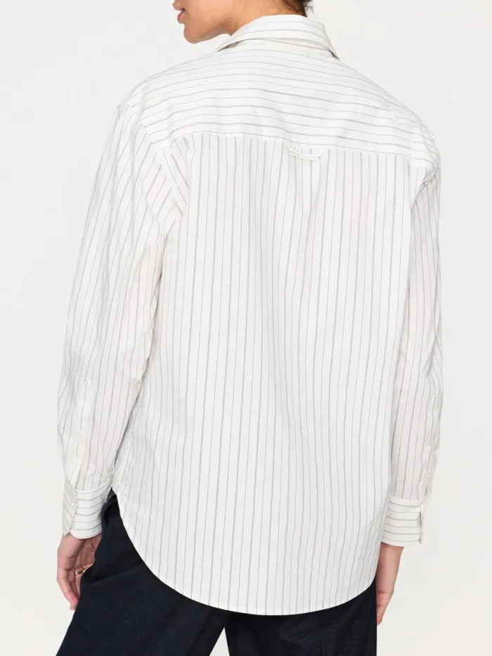 Shop Brochu Walker Tops The Everyday Shirt White Stripe