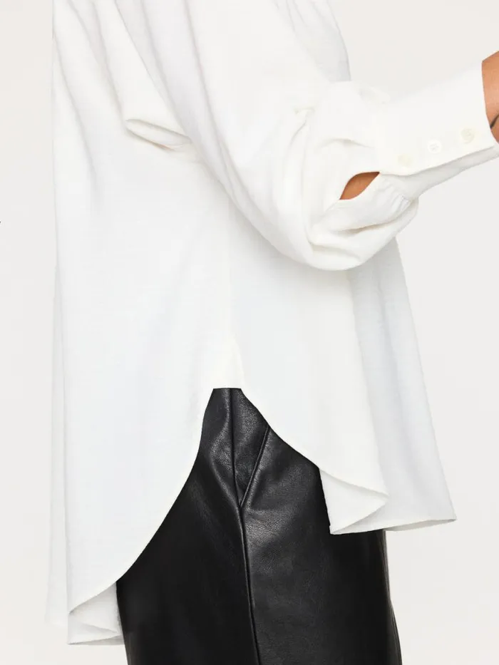 Shop Brochu Walker Tops The Soro Blouse Salt White