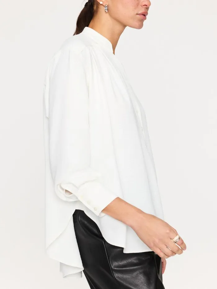 Shop Brochu Walker Tops The Soro Blouse Salt White