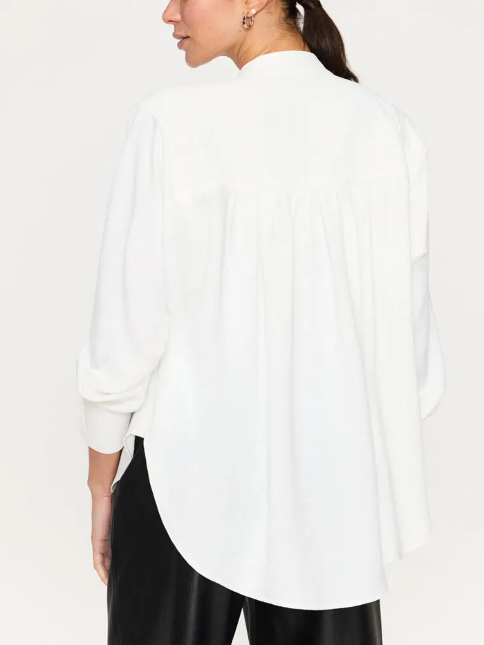 Shop Brochu Walker Tops The Soro Blouse Salt White