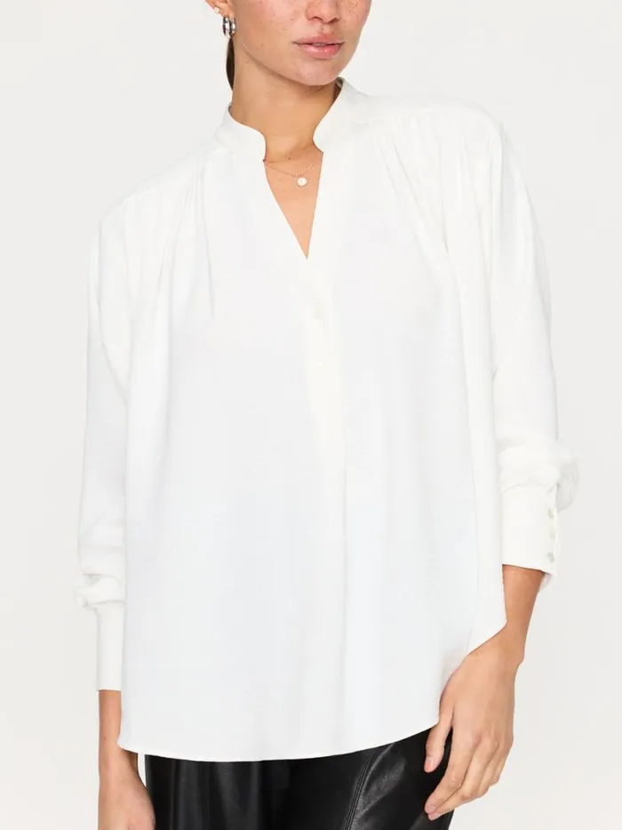 Shop Brochu Walker Tops The Soro Blouse Salt White