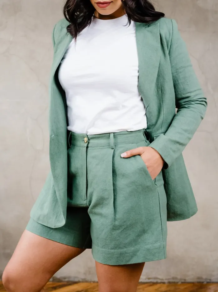 Shorts Esme Linen Short Driftwood 8211 Able Women