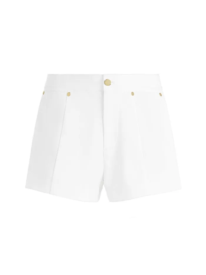 Shorts Women Alice Olivia TOMMIE MID RISE SHORTS Off White
