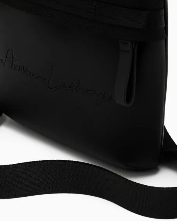 Shoulder Bag With External Pocket Black Men Armani Crossbody Bags Shoulder Bag With External Pocket Black Men Armani Crossbody Bags
