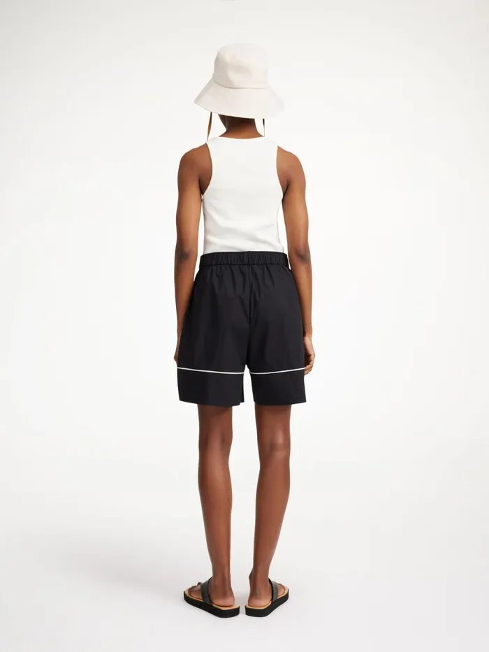 Siara Organic Cotton Shorts Black Women By Malene Birger Shorts