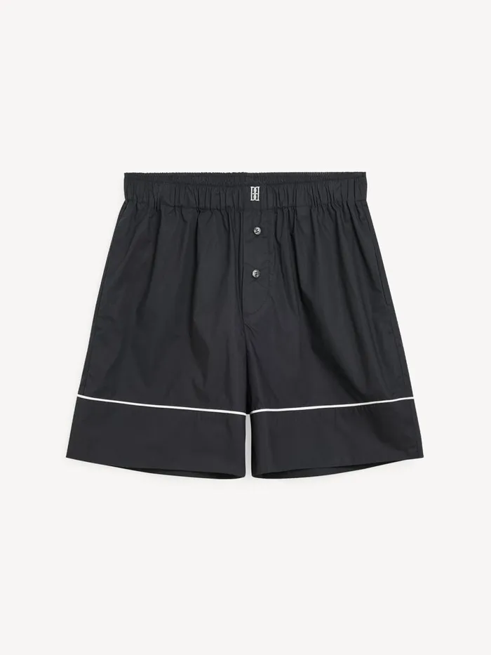 Siara Organic Cotton Shorts Black Women By Malene Birger Shorts