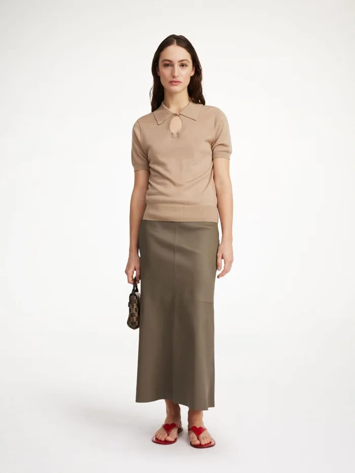 Simoas Leather Skirt Shitake Women By Malene Birger Skirts